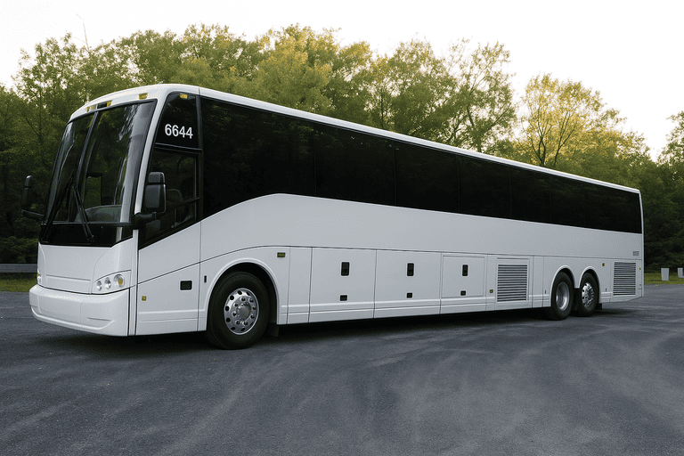exterior of Vista Coach Bus Service coach bus
