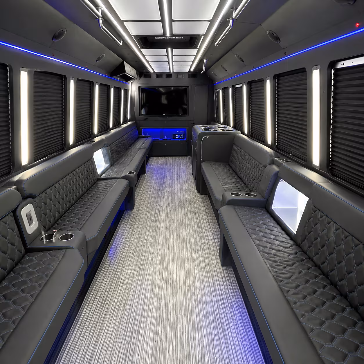 gaslamp quarter downtown san diego vista party bus rental