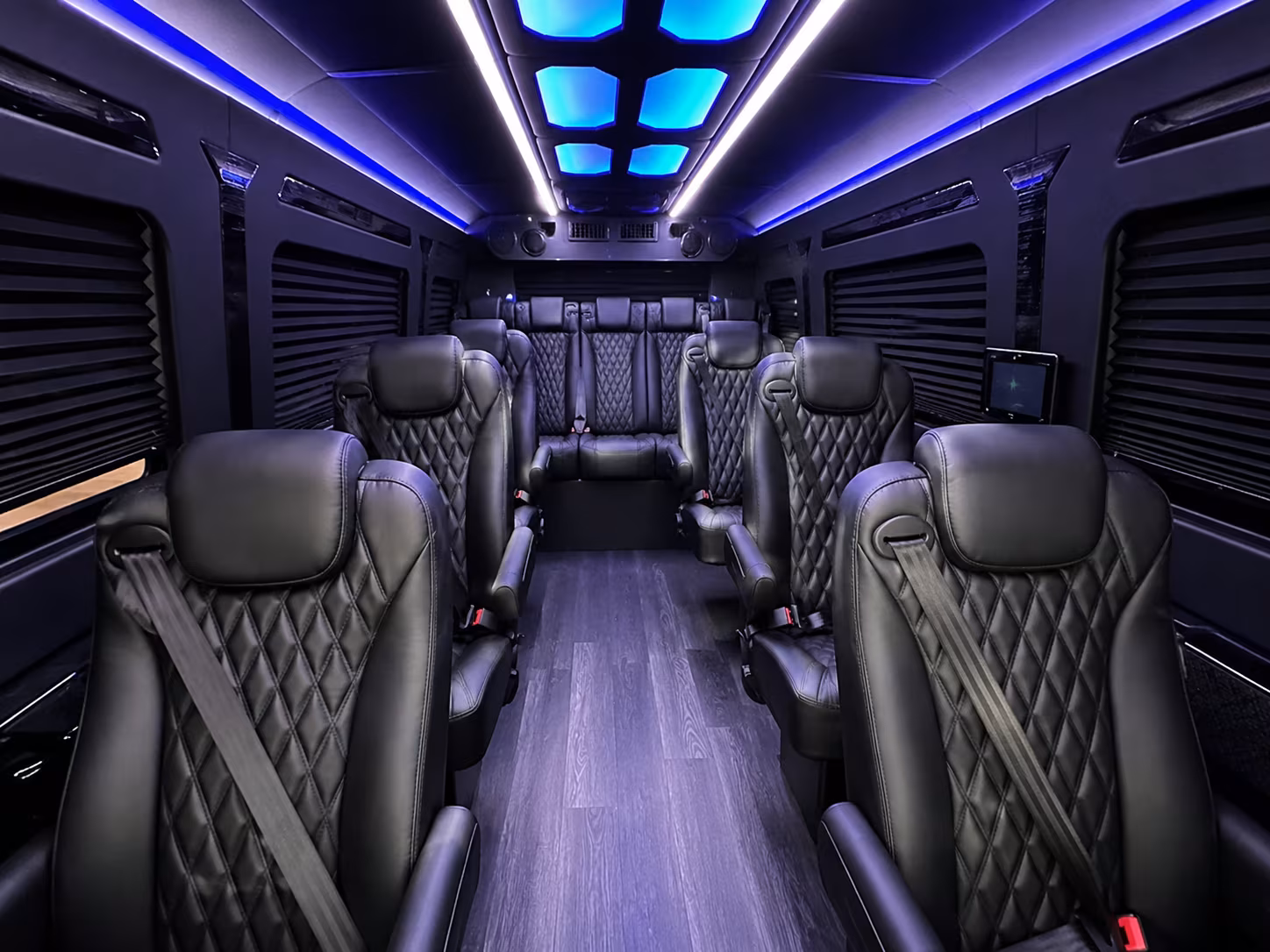 sprinter van with driver inside