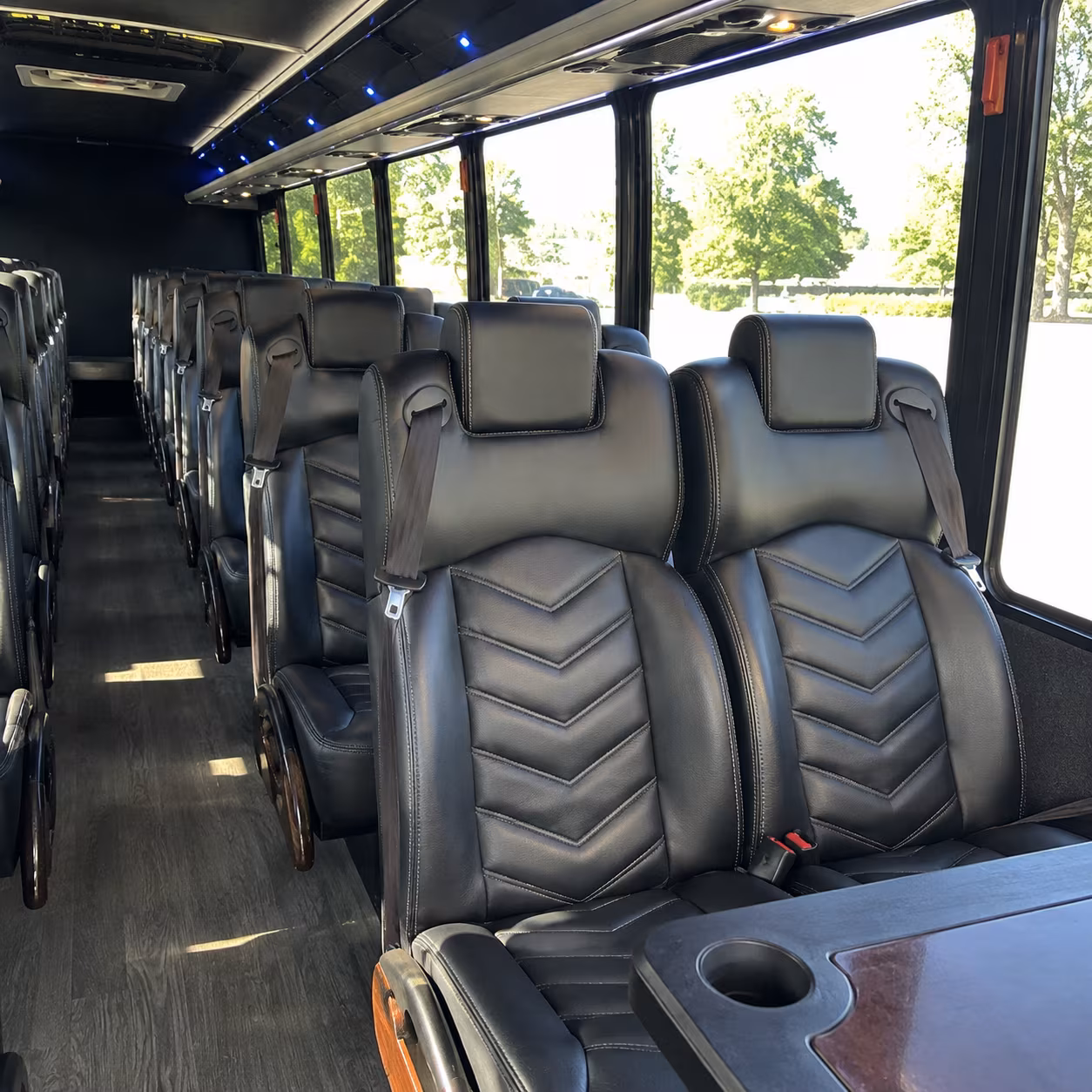 vista 35 passenger minibus interior