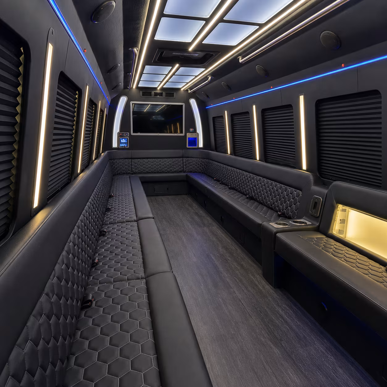 vista party bus rentals inside