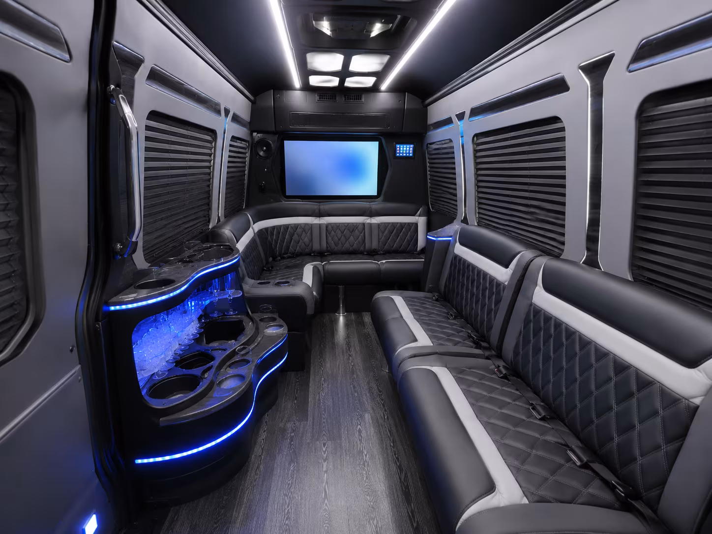 vista sprinter limousine inside